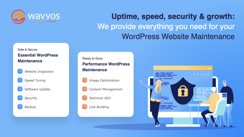 Uptime, speed, security &amp; growth: Everything you need for your WordPress Website Maintenance